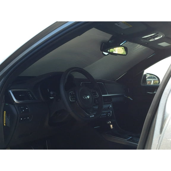 HeatShield, The Original Windshield Sun Shade, Custom-Fit for Kia Optima Sedan w/ Sensor 2016, 2017, 2018, 2019, 2020, Silver Series