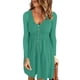 thumbnail image 2 of Vestido de Cintura de Manga Larga Con Botones Y Cuello en U de Otoño Informal Para Mujer Odeerbi  ODB116271, 2 of 8