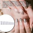 thumbnail image 4 of 1 Set Faux Autocollants de Manucure Style Français Classique Tendance Forte Adhérence Magnifique Collant Naturel Blanc Style Français, 4 of 7