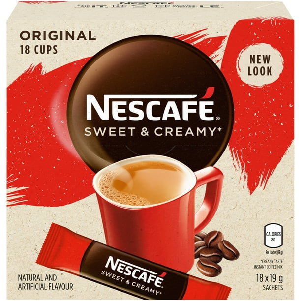 NESCAFÉ Café instantané riche, café torréfié foncé, avec des grains de café  100 % naturels – Pot de 170 g, 3 pièces et riche décaféiné, café