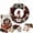 #3, variant on Christmas Fabric Wreath DIY Kit, Fabric Patchwork Wreath Making Set, Holiday Front Door Wall Hanging Decor for Xmas Home Decor