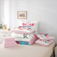 thumbnail image 6 of Manfei Cute Axolotl 7-Piece Twin Bedding,Kawaii Ocean Animal Bedding Comforter Set,Pink Reversible, 6 of 7