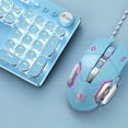 thumbnail image 4 of Gaming Keyboard and Mouse,Retro Steampunk Vintage Typewriter-Style Mechanical Keyboard with White LED Backlit,104-Key Anti-Ghosting Blue Switch Keyboard for Mac/Win/PC (Blue), 4 of 7