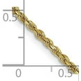 thumbnail image 4 of Solid 14K Yellow Gold 2mm Diamond-cut Rope with Lobster Lock Chain - 24", 4 of 8