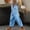 Sky Blue, variant on Endives Women's Cotton Linen Pant Spring Pants Tie Up Solid Color Casual Elastic Waist Pants with Pockets Summer Trendy Pink
