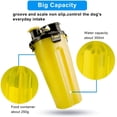 thumbnail image 3 of Botella de agua para perros con 2 cuencos plegables, botella portátil 2 en 1 para agua y comida para perros, gatos y mascotas, botella de viaje para paseos, ejercicio, senderismo y acampada (amarilla), 3 of 5