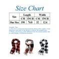 thumbnail image 2 of FUTATA Men's Women's Winter Warm Plaid Scarf, High Quality Scarf Shawl Wrap Fringe Edge, Soft Warm Scarf, 2 of 6
