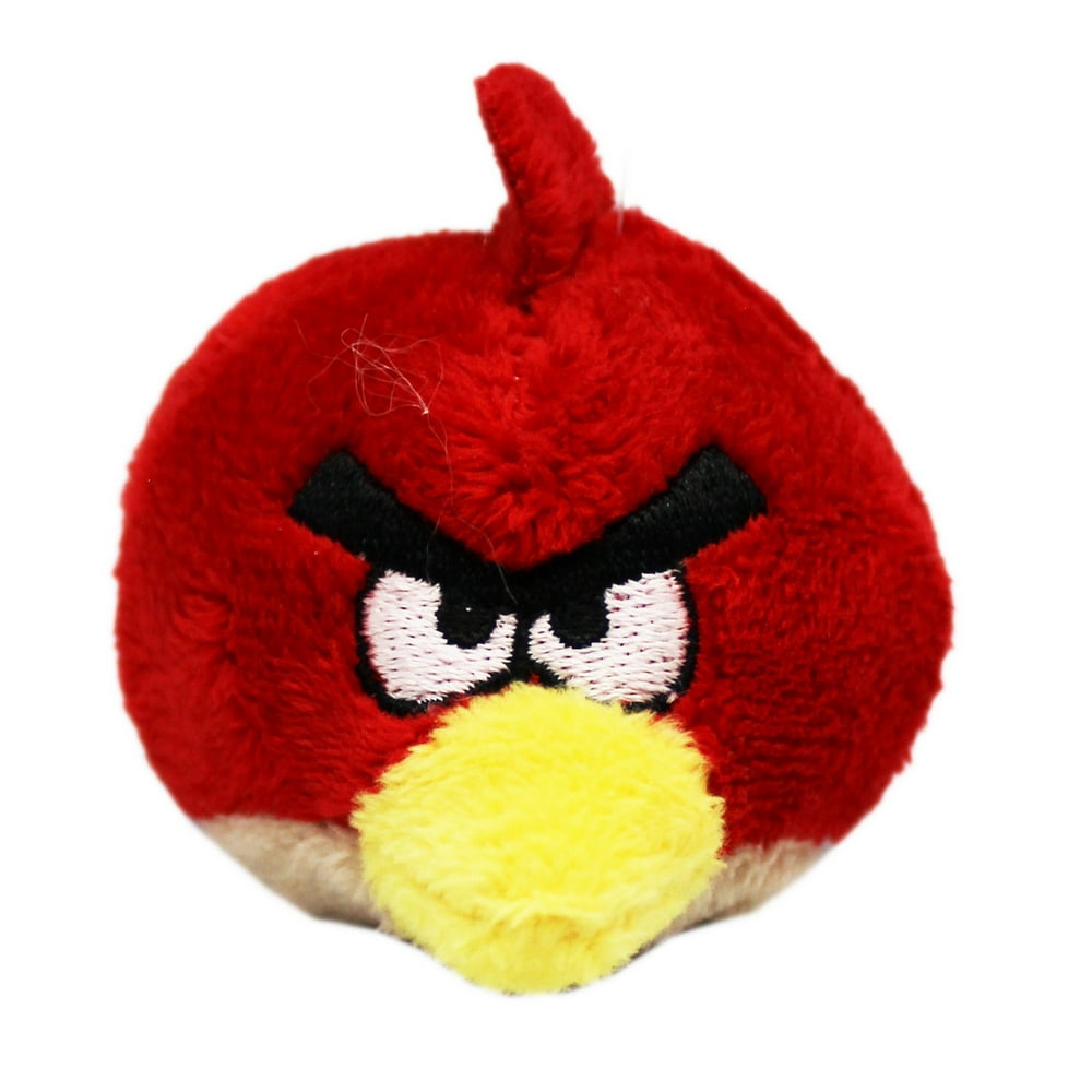  Angry  Birds  Red  Bird  Mini Round Plush Toy  With Bottom 