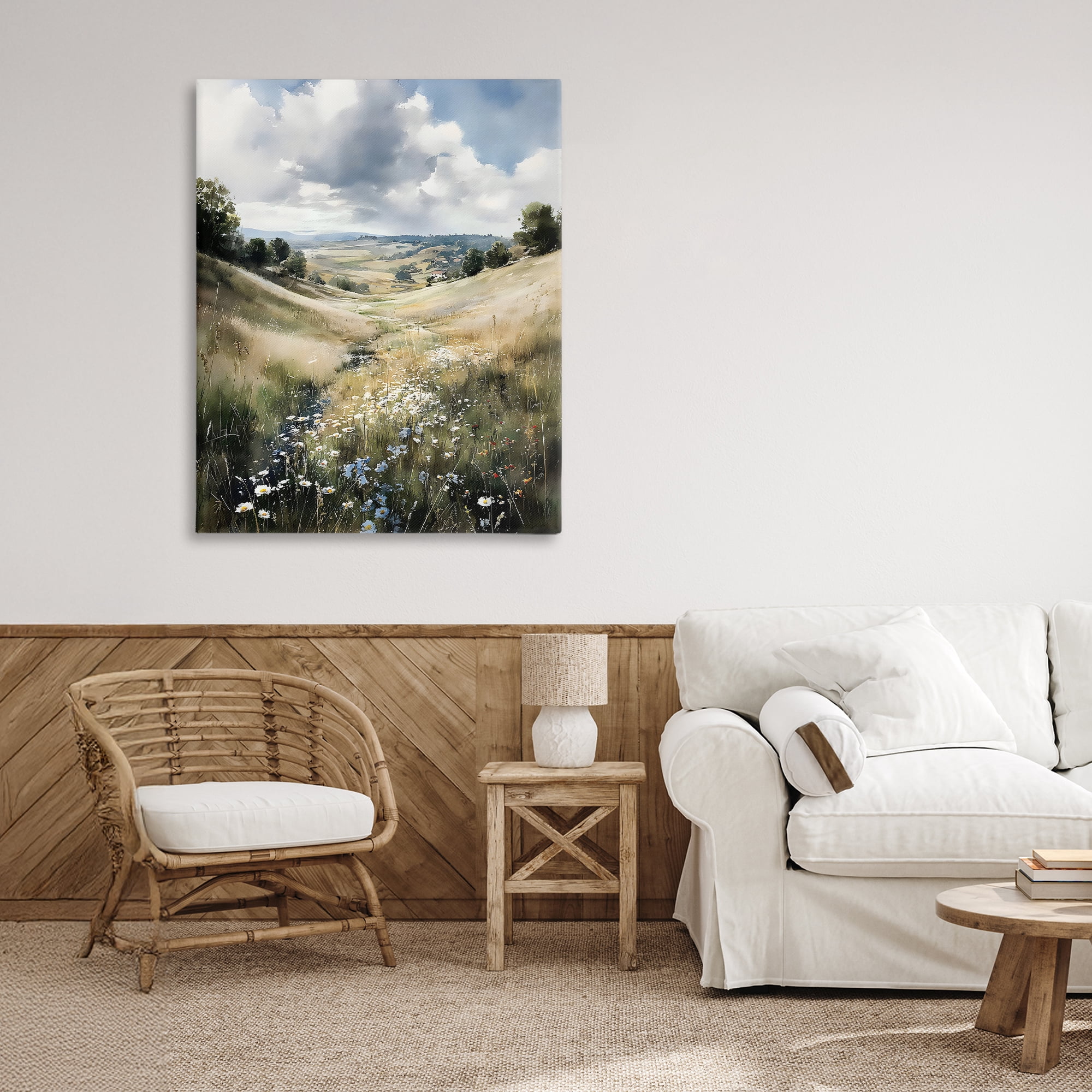 Stupell Industries Floral Valley of Wild Daisies Canvas Wall Art, design by Franklyn Gregory