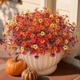 thumbnail image 2 of Artificial Fall Flowers Outdoors, 25 Bundles Autumn Fake Silk Flowers Plants Faux Fall Decorations for Home Outside Yard Garden Porch Patio Decor, Multicolor, 2 of 8