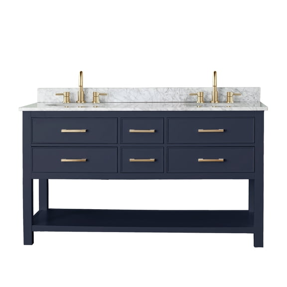 Avanity BROOKS-VS60-NB-C Brooks 60" Free Standing Double Basin Vanity Set - Blue