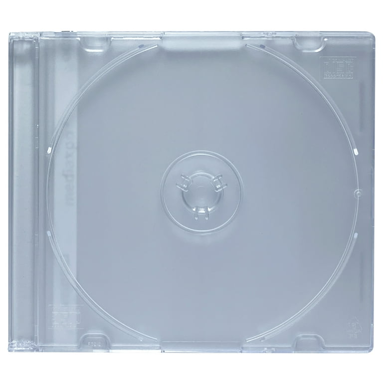CheckOutStore (50) Slimline Single 1-Disc CD Jewel Cases (Black)