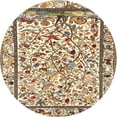 thumbnail image 1 of Ahgly Company Indoor Round Traditional Sienna Brown Persian Area Rugs, 4' Round, 1 of 6