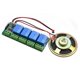 thumbnail image 1 of Módulo de Reconocimiento de Voz Inteligente AI Módulo de Interruptor de Control de Voz Sin Conexión de 4 Canales Compatible con Voz Personalizada para Bricolaje, 1 of 5