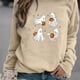 thumbnail image 1 of Sudadera Con Estampado De Fantasmas De Halloween, Sudadera Informal De Manga Larga Con Cuello Redondo, Ropa De Mujer, 1 of 4