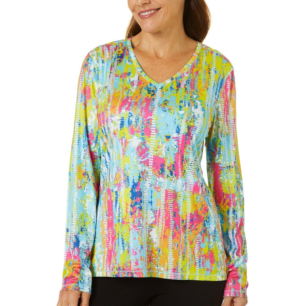 Reel Legends Reel Legends Womens ReelTec Color Tracks Long Sleeve