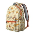 thumbnail image 2 of "Patchwork Dog Pattern Backpack - Eclectic College Bookbag, Quirky Dog Lover Gift with Removable Badges & Pins", 2 of 6