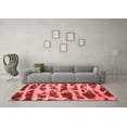 thumbnail image 3 of Ahgly Company Machine Washable Indoor Rectangle Abstract Red Modern Area Rugs, 3' x 5', 3 of 4