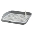 thumbnail image 2 of Inodoro para Perros Perfecl Rejilla de Malla Soporte para Almohadillas de Entrenamiento Valla Mediana Gris, 2 of 8