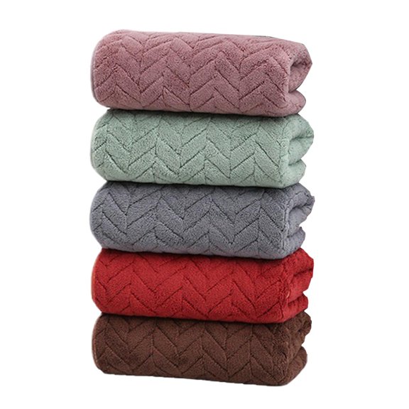 DOMELAY 5Pcs Bath Towels Bathroom Towel for Body Shower Apartment Beach