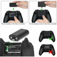 thumbnail image 4 of [2 Pack] Rechargeable Battery Pack for Xbox One - 2PCS x 1200mAh Elite Batteries, 4 of 7