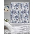 thumbnail image 3 of Blue Floral Living Room Curtains 2 Panel, Spring Botanical Flowers Leaves Vintage Cafe Window Treatment, Extra Long Farmhouse Bedroom Bathroom Kitchen Curtains Drapes 104"x72", 3 of 6
