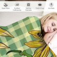 Chilfamy Flower Bee Pattern Print Throw Blanket Flannel Hand/Machine