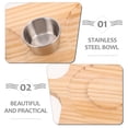 thumbnail image 3 of HONITANO 1Set Wooden Margarita Tray with Salt and Sugar Rimmer for Professional Bartender Tools, 3 of 8