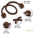 thumbnail image 3 of Minzimin Magnetic Curtain Tiebacks, Curtain Ties, No-Drill Holdbacks, 3 of 9
