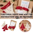 thumbnail image 6 of DIY Macrame Christmas Tree Kit - 3 Pack Boho Wall Hanging Ornament Craft for Beginners, 6 of 8