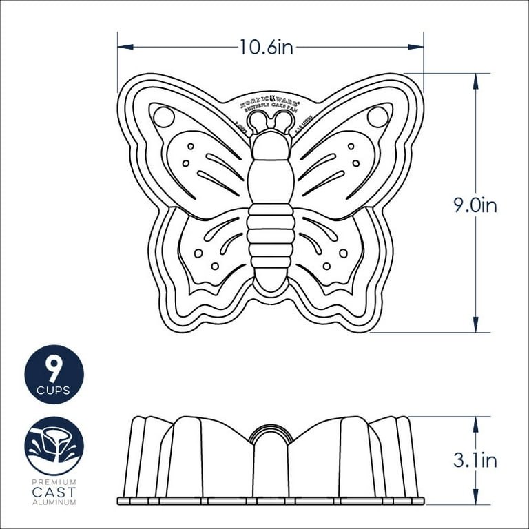 Nordic ware top butterfly cake pan