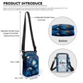 thumbnail image 6 of HELLHERO Butterfly and Daisy Pattern Travel Crossbody Purse Stylish, with Shoulder Strap for Travel Daily Use, Travel, Outdoor and Daily Use, 6 of 7