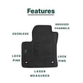 thumbnail image 4 of All Weather Floor Mats for 2016 to 2022 Toyota Prius and 2017 to 2022 Prius Prime - with anchoring system - Black - Front and Rear - ecoMats, 4 of 9