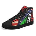 thumbnail image 6 of Black Lives Matter High Top Canvas Shoes Sneakers Black Size 12, 6 of 7