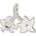 thumbnail image 3 of Sterling Silver Glitter Infused Star Fish And Turtle Chain Slide Made In India qc9568, 3 of 5