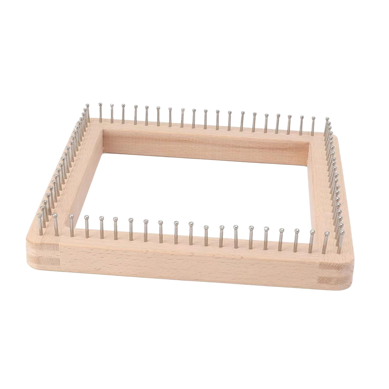 Knitting Loom for Beginners Wooden Knitting Board Pin Loom Smooth Surface Material for Weaving Scarves Hats Cushions