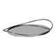 thumbnail image 3 of Bandeja para servir, bandeja de almacenamiento, decorativa y lujosa, bandeja ovalada para café y té. Plata, 3 of 9
