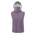 thumbnail image 4 of Men's UPF 50+ Sleeveless Hooded Shirt - Lightweight Fishing & Hiking Performance Top with Built-In Cooling Mask, Quick-Dry UV Protection, 4 of 8