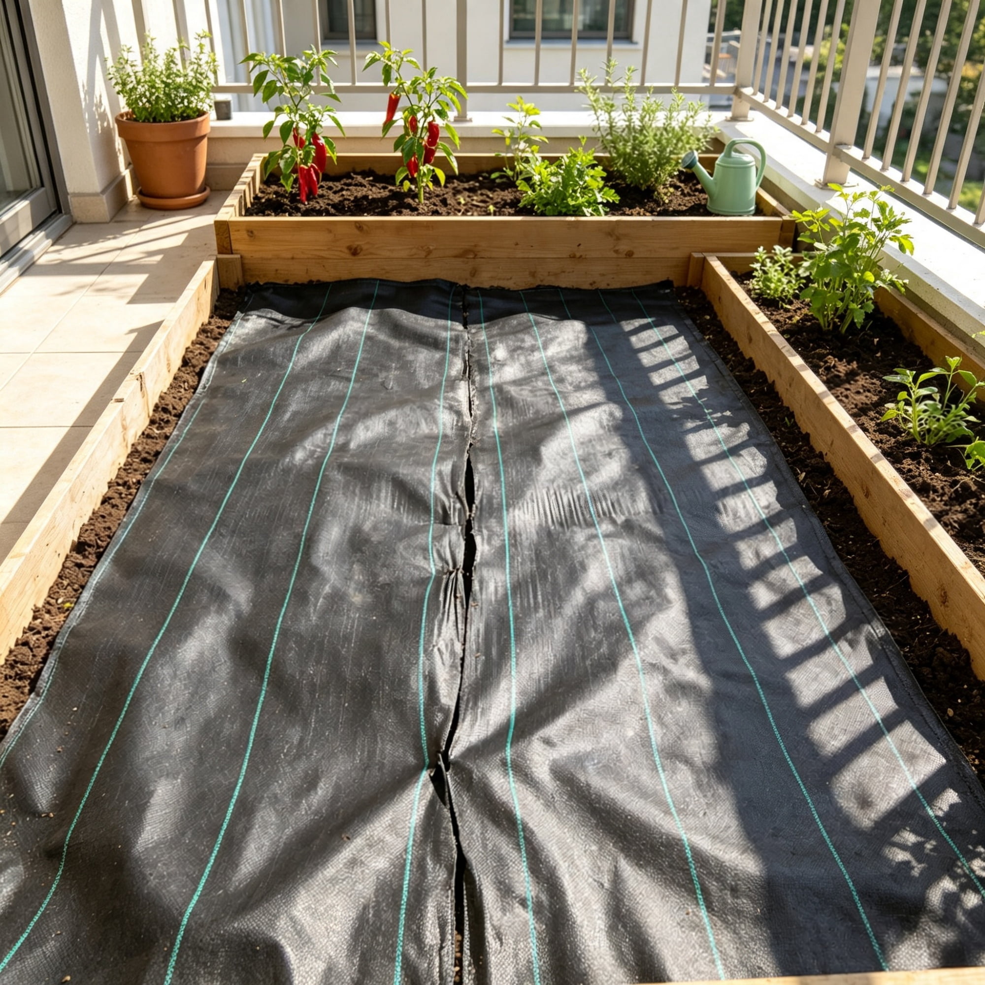 4 x 100FT Weed Barrier Landscape Fabric, Heavy Duty Woven PP Weed Control Fabric, Geotextile Ground Cover for Garden, Driveway & Landscaping, Black