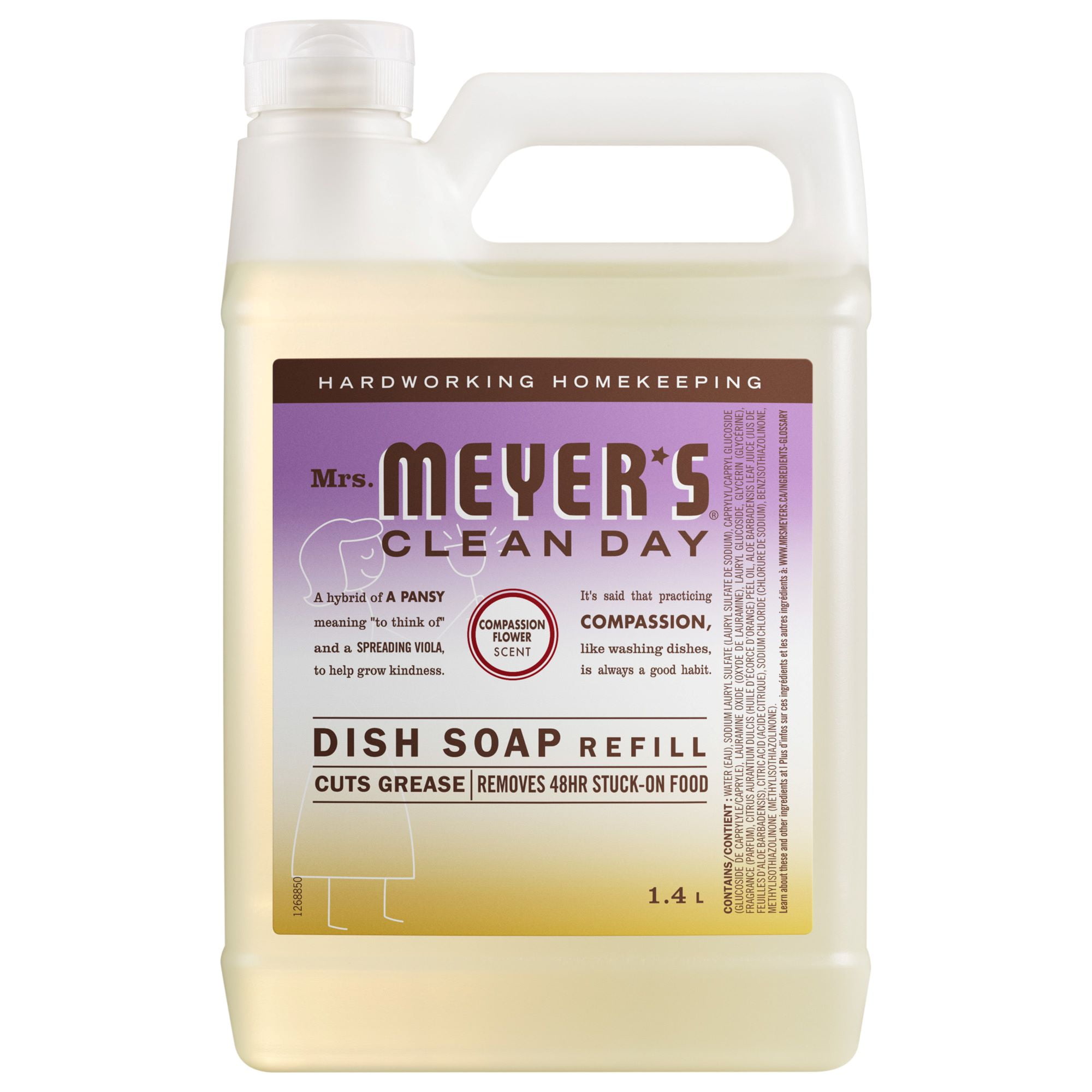 Mrs. Meyer's Clean Day Dish Refill Compassion Flower 1.4 L