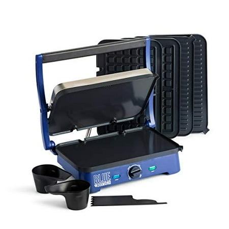Blue Diamond Cookware Sizzle Griddle Super Deluxe Ceramic Nonstick Electric Griddle, Grill, and Waffle Maker