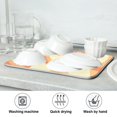 thumbnail image 7 of Yayeee Dish Drying Mat for Kitchen Counter 18"x24" Microfiber Absorbent Pad, Orange Circle, 7 of 7