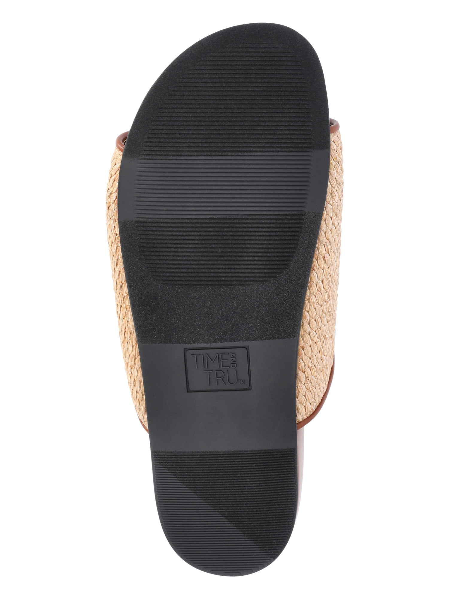 Time and Tru Women's Puff Footbed Sandals
