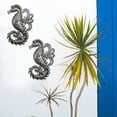 thumbnail image 2 of Seahorse Metal Wall Art Croix des Bouquets, 2 of 2