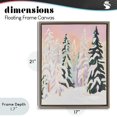 thumbnail image 4 of Stupell Industries Contemporary Peachy Pastel Winter Forest Brown Floating Frame Canvas Art, 17 x 21, by The Prints Vibe, 4 of 8