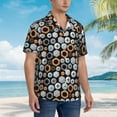 thumbnail image 5 of Daiia Colorful Screws Hawaiian Shirt for Men Gentle Cotton Regular Short Sleeve Casual-X-Large, 5 of 9
