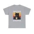 thumbnail image 2 of That's What I Do I Drink Coffee I Hate People Black Cat T-Shirt, 2 of 2