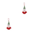 thumbnail image 1 of Advancent Pelusas Árbol de Navidad Colgante Portátil Adorable Reutilizable Hotel Restaurante Bar Gabinete Ramas Colgante Ornamento Regalo Papá Noel 2Conjunto, 1 of 6