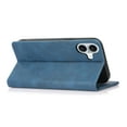 thumbnail image 2 of for iPhone 16 Plus Case, PU Leather Case, Vintage Wallet Case Book Folding Flip Case with Kickstand Card Holders Slots Magnetic Closure Protective Cover for iPhone 16 Plus, Blue, 2 of 13