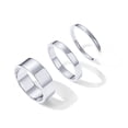 thumbnail image 2 of Juego de 3 anillos de acero inoxidable chapados en oro de 18 quilates al por mayor de Europa y Estados Unidos, anillo apilable de oro simple para mujer, 2 of 4